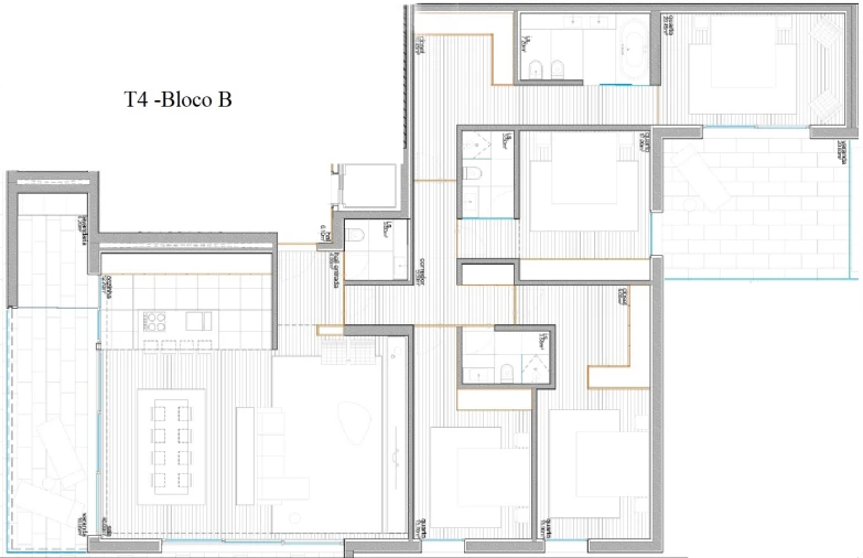 Apartamento T4 para Venda em Azurem Foto 5