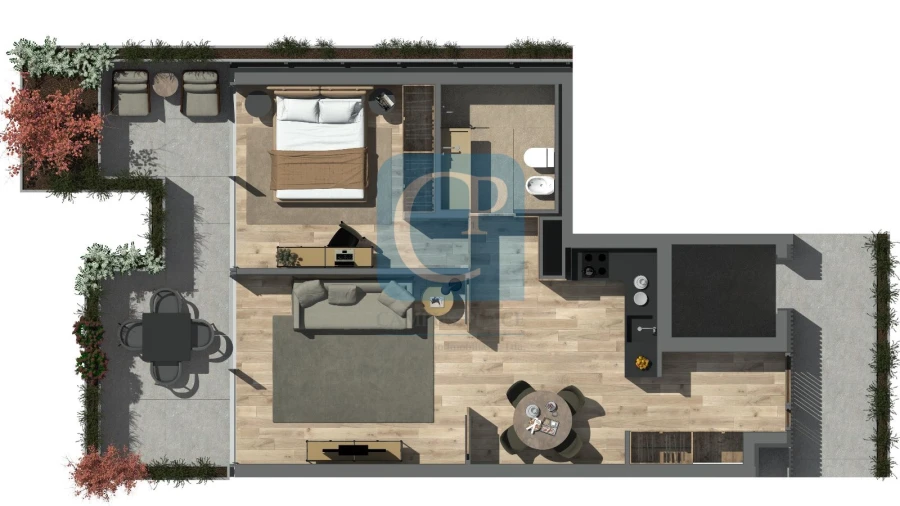 Apartamento T1 para Venda em Matosinhos e Leça da Palmeira Planta 1