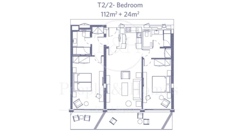 Apartamento T2 para Venda em Belém