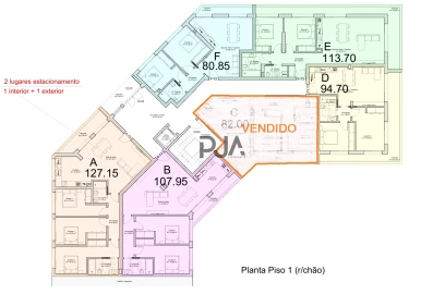 Apartamento T2 para Venda em Mangualde, Mesquitela e Cunha Alta