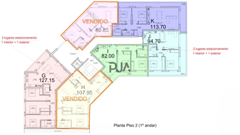Apartamento T2 para Venda em Mangualde, Mesquitela e Cunha Alta