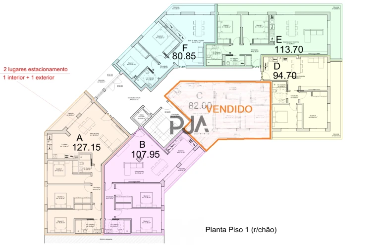 Apartamento T2 para Venda em Mangualde, Mesquitela e Cunha Alta Foto 6
