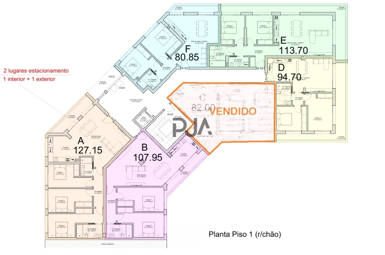 Apartamento T3 para Venda em Mangualde, Mesquitela e Cunha Alta Foto 6