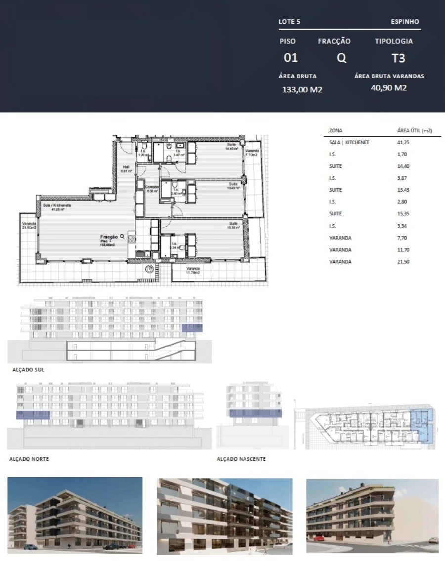 Apartamento T3 para Venda em Espinho Foto 38