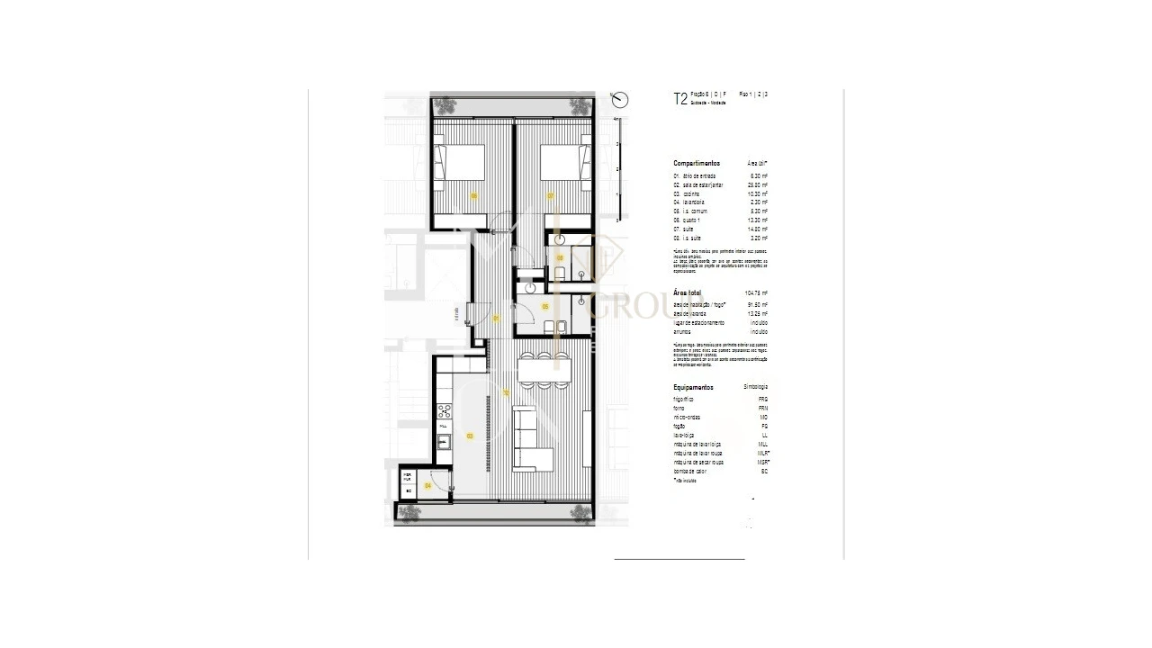 Apartamento T2 para Venda em Canidelo Foto 7