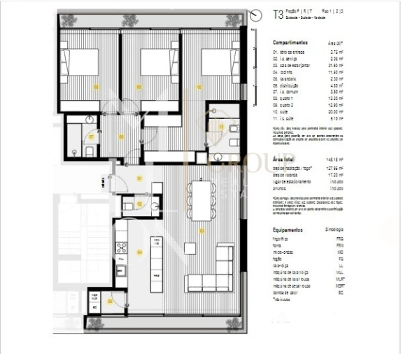 Apartamento T3 para Venda em Canidelo Foto 8