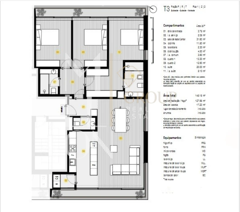 Apartamento T3 para Venda em Canidelo Foto 8