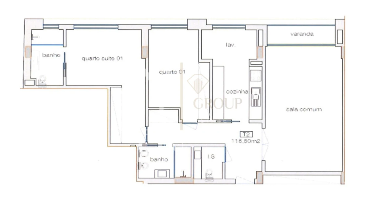 Apartamento T2 para Venda em Cedofeita, Santo Ildefonso, Sé, Miragaia, São Nicolau e Vitória Foto 3
