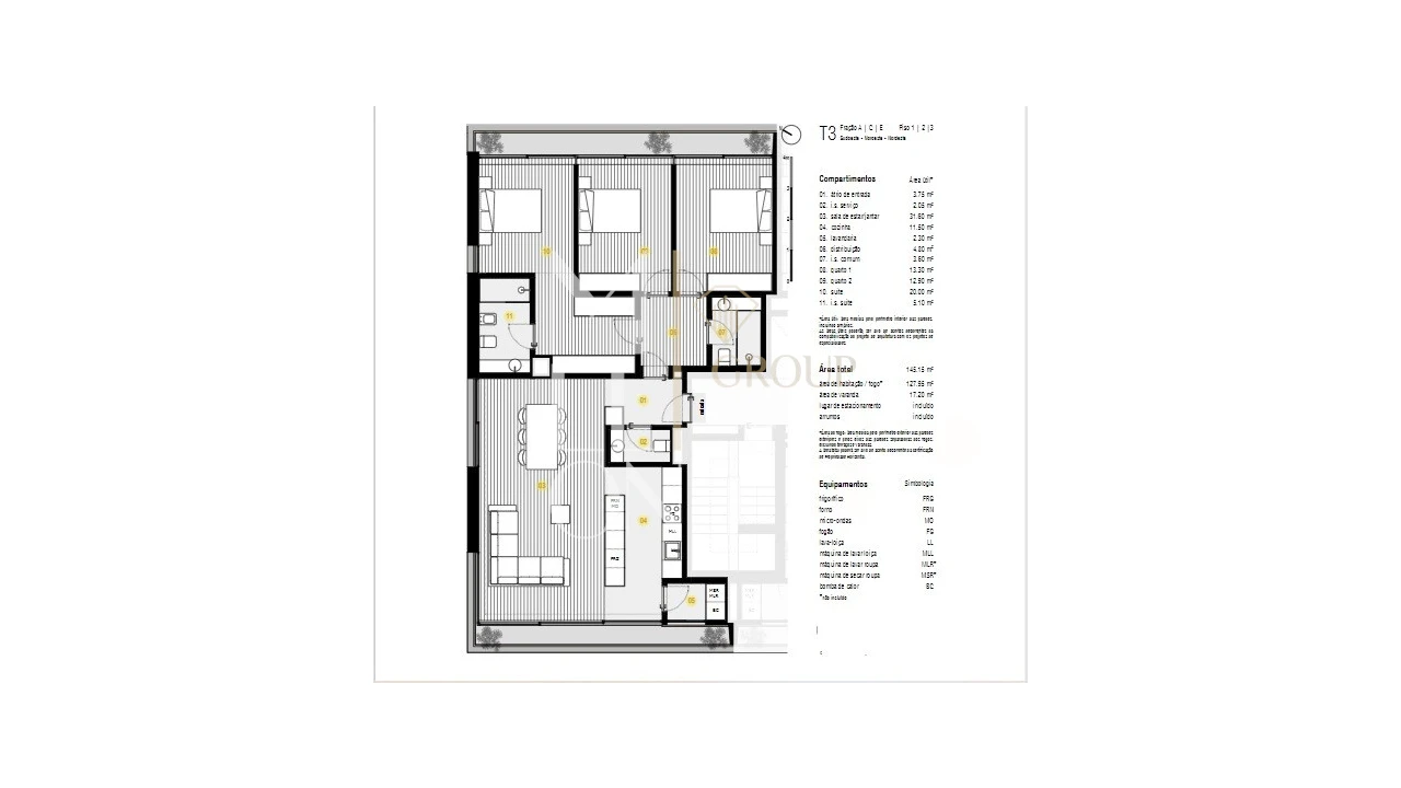 Apartamento T3 para Venda em Canidelo Foto 7