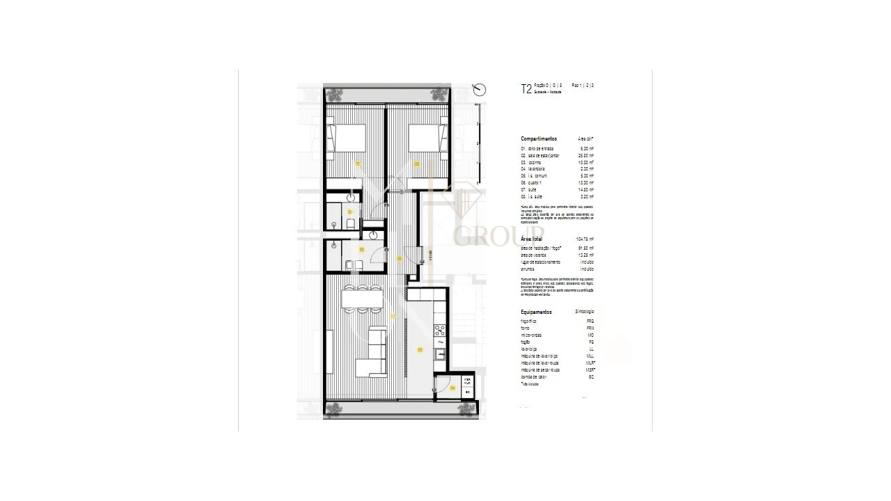Apartamento T2 para Venda em Canidelo Foto 7
