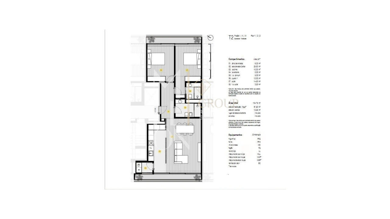 Apartamento T2 para Venda em Canidelo Foto 8
