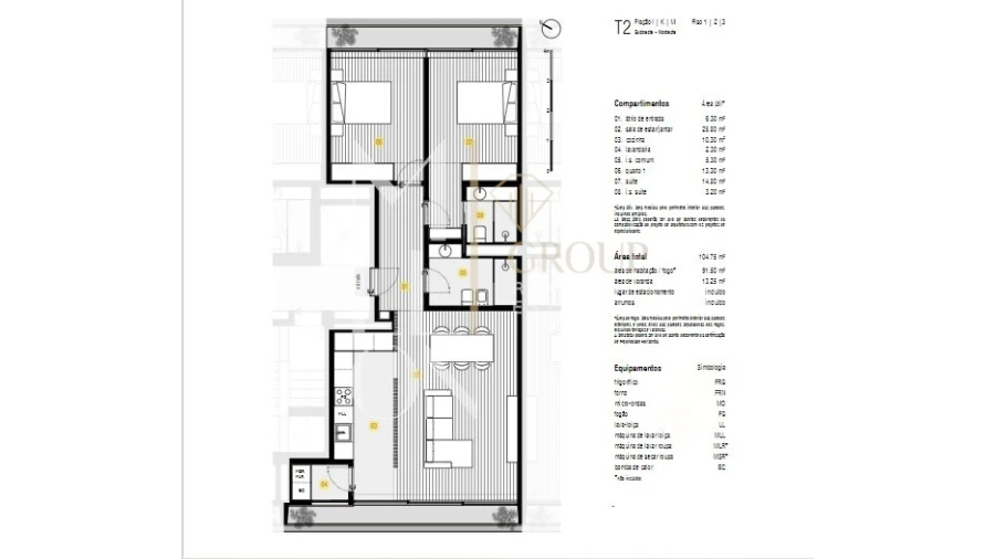 Apartamento T2 para Venda em Canidelo Foto 8