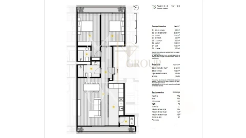 Apartamento T2 para Venda em Canidelo