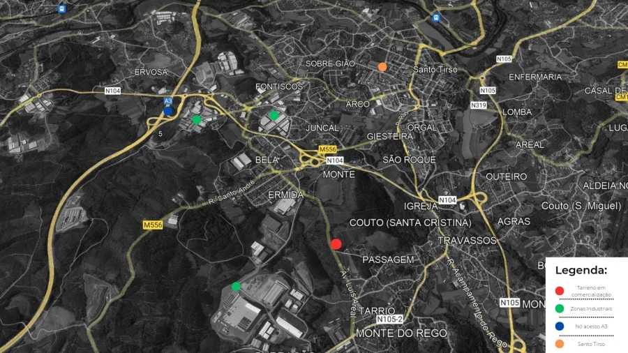 Terreno para Venda em Santo Tirso, Couto (Santa Cristina e São Miguel) e Burgães Foto 7