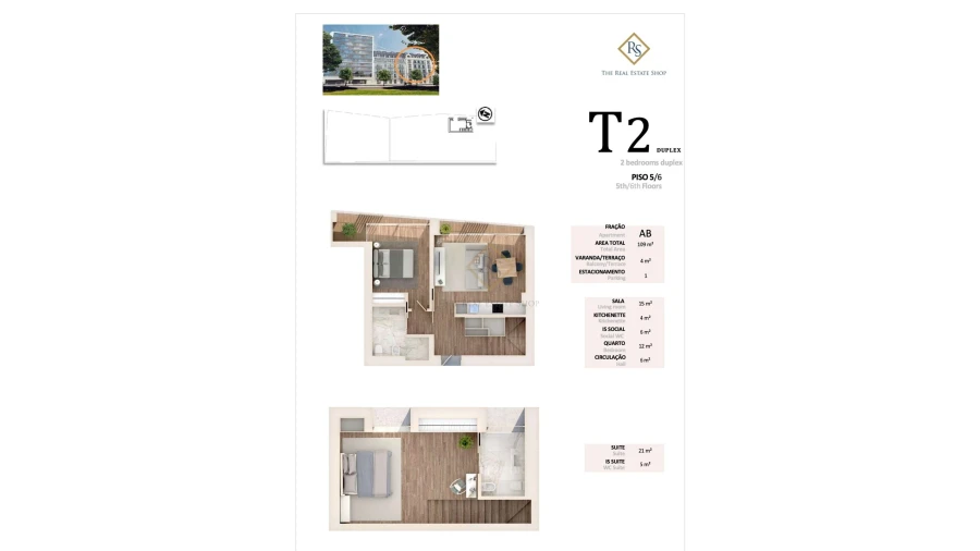 Apartamento T2 para Venda em Alvalade Foto 20