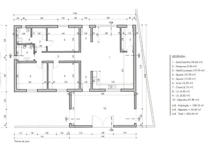 Moradia T3 para Venda em Glória do Ribatejo e Granho Planta 1