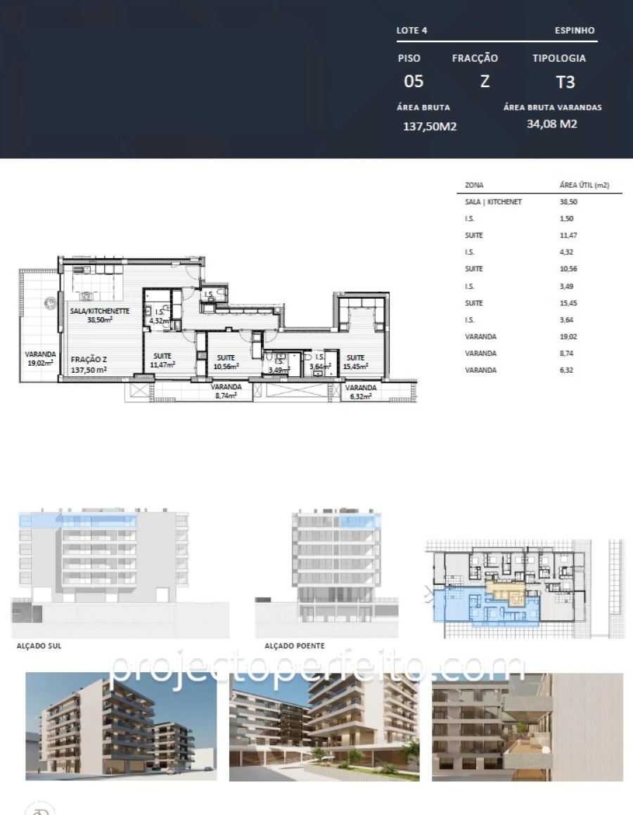 Apartamento T3 para Venda em Espinho Foto 38