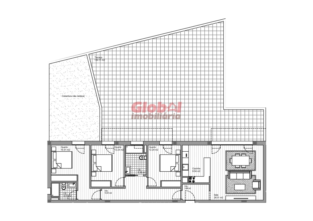 Apartamento T3 para Venda em Currelos, Papízios e Sobral Foto 3