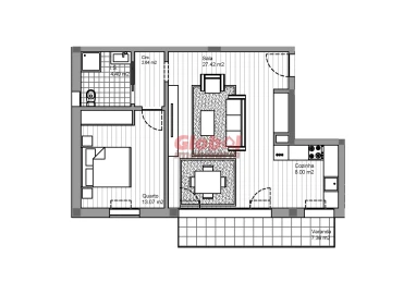 Apartamento T1 para Venda em Currelos, Papízios e Sobral