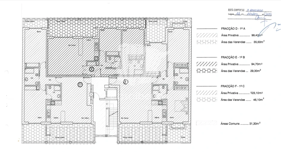 Apartamento T2 para Venda em Lagos (São Sebastião e Santa Maria) Planta 1