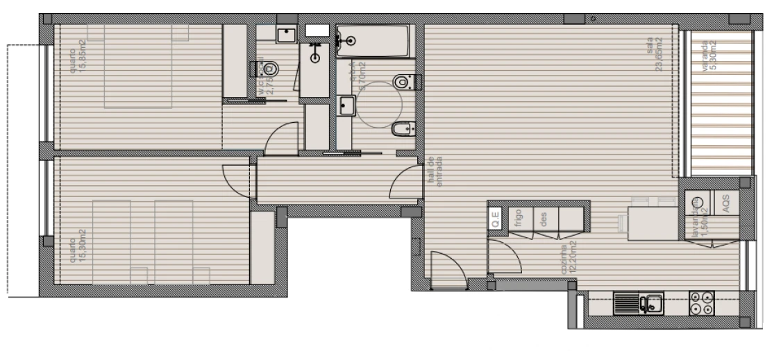 Apartamento T3 para Venda em Castêlo da Maia Foto 35