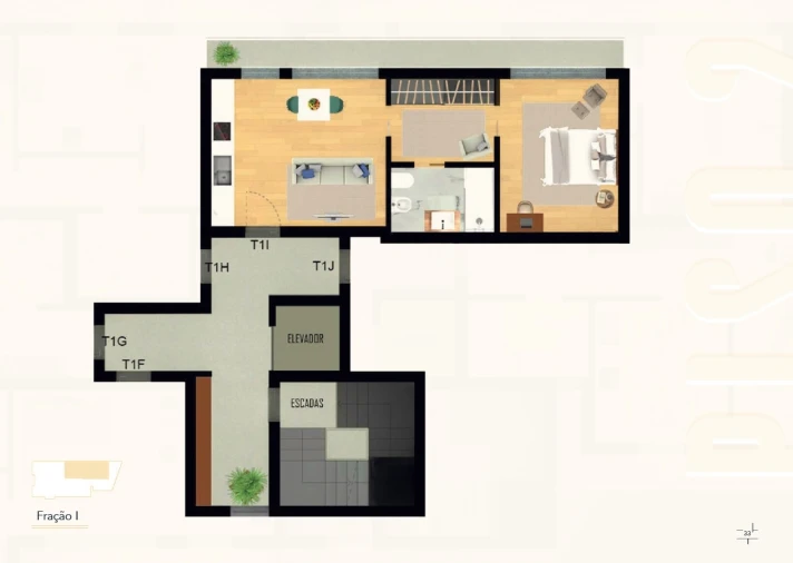 Apartamento T0 para Venda em Repeses e São Salvador Foto 6
