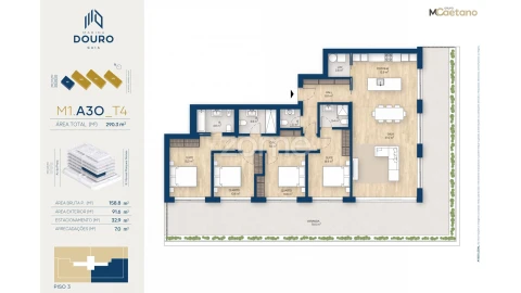Apartamento T4 para Venda em Canidelo