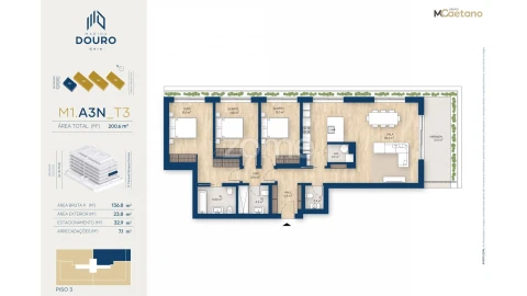Apartamento T3 para Venda em Canidelo