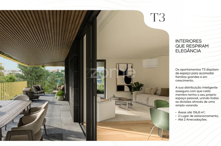 Apartamento T3 para Venda em Canidelo Foto 2