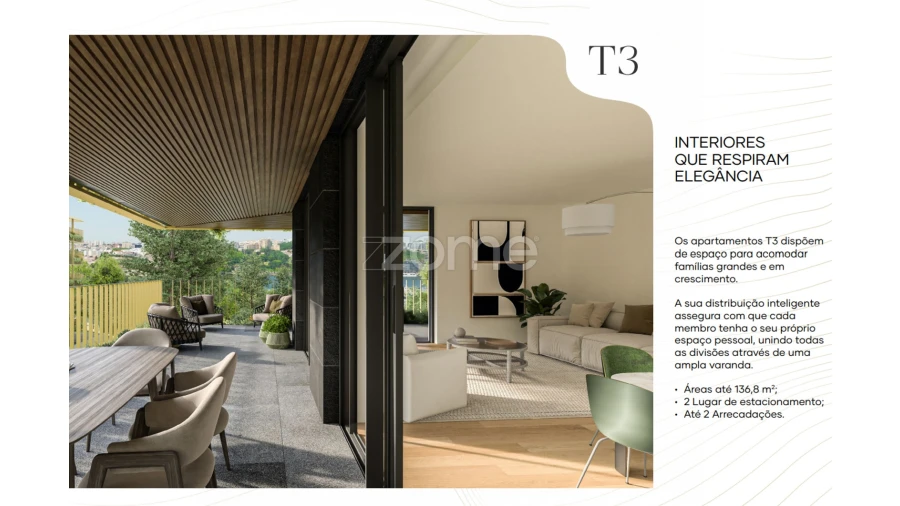 Apartamento T3 para Venda em Canidelo Foto 2