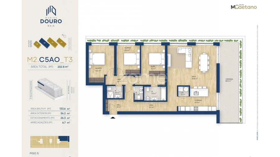 Apartamento T3 para Venda em Canidelo