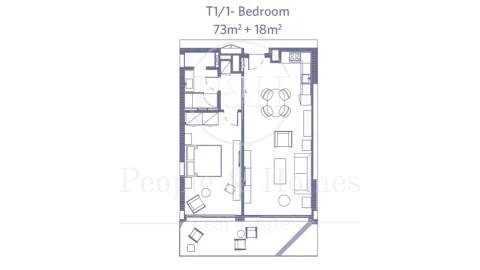 Apartamento T1 para Venda em Belém