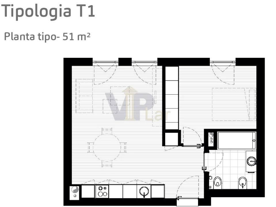 Apartamento T1 para Venda em Paranhos Foto 6