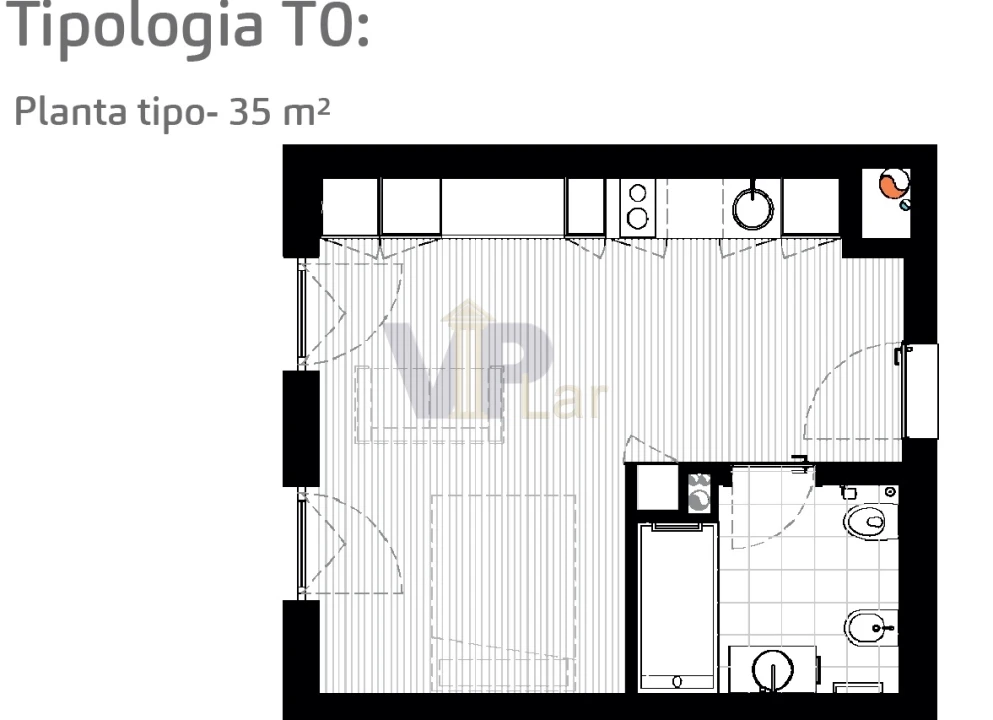 Apartamento T1 para Venda em Paranhos Foto 5