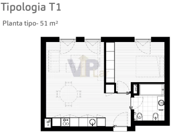 Apartamento T1 para Venda em Paranhos