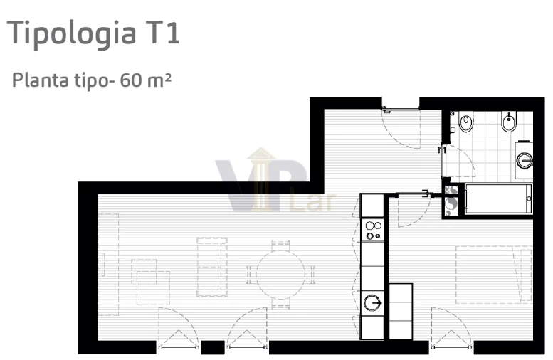 Apartamento T1 para Venda em Paranhos Foto 7