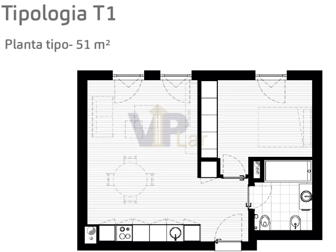 Apartamento T1 para Venda em Paranhos Foto 6