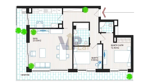 Apartamento T2 para Venda em Ramalde