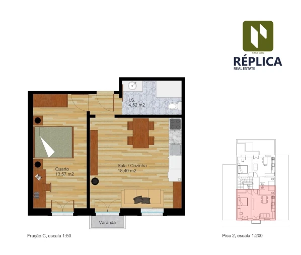 Apartamento T0 para Venda em Mafamude e Vilar do Paraíso Foto 6