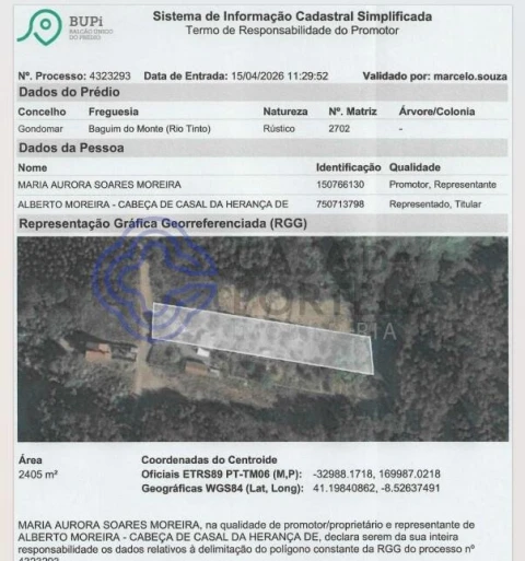 Terreno para Venda em Baguim do Monte (Rio Tinto)