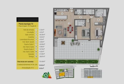 Apartamento T2 para Venda em São Martinho