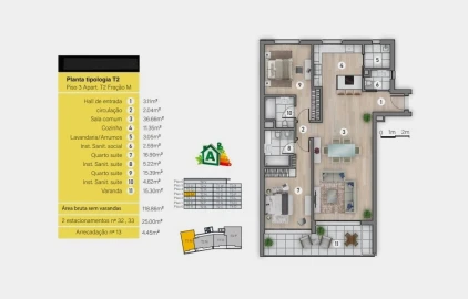 Apartamento T2 para Venda em São Martinho