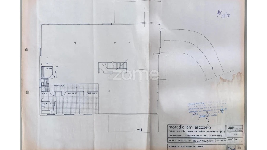 Moradia T13 para Venda em Arcozelo Planta 3