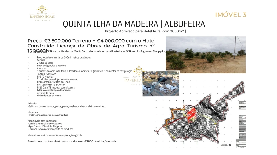 Quinta para Venda em Albufeira e Olhos de Água