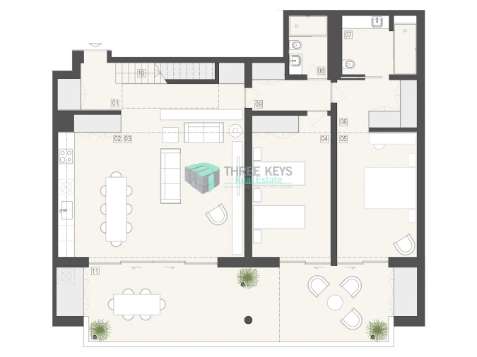 Apartamento T3 para Venda em Lagos (São Sebastião e Santa Maria) Planta 1
