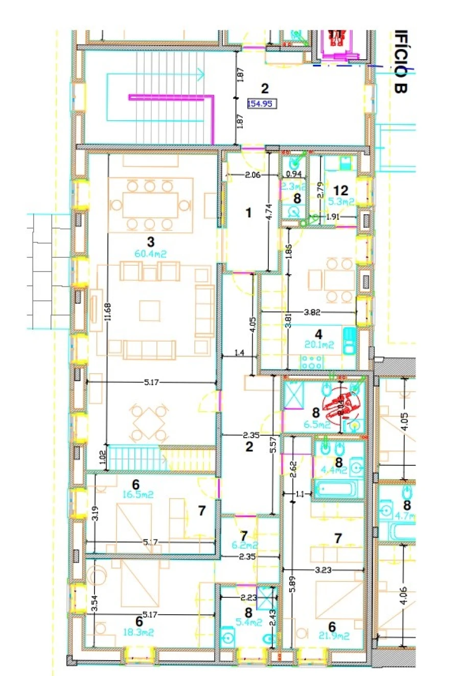 Apartamento T4 para Venda em Paranhos Planta 1