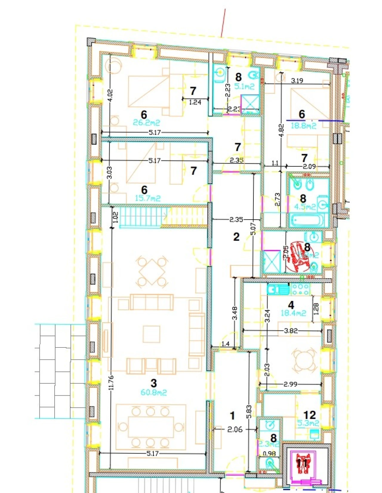 Apartamento T4 para Venda em Paranhos Planta 2
