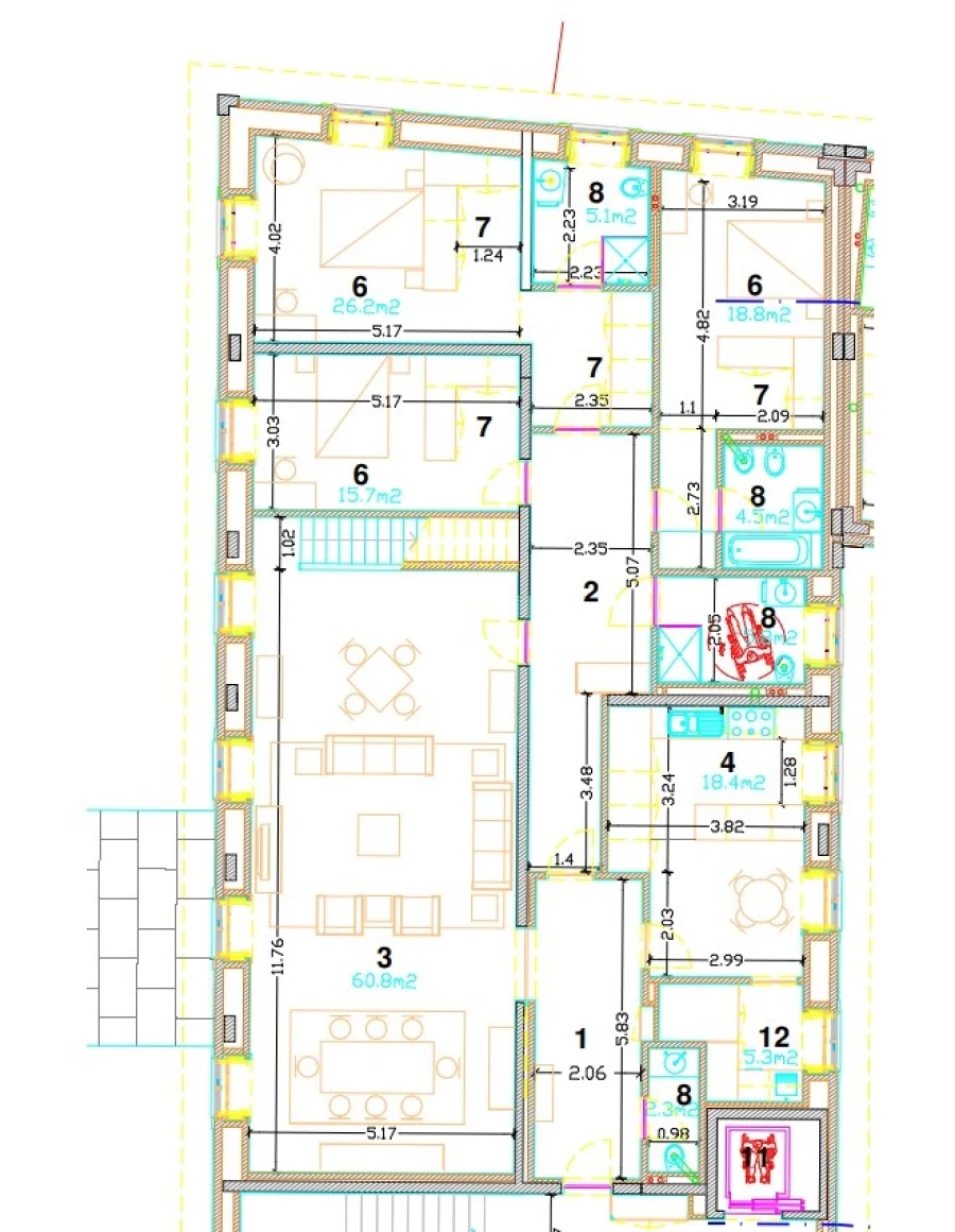 Apartamento T4 para Venda em Paranhos Planta 2