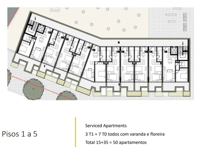 Apartamento T1 para Venda em Matosinhos e Leça da Palmeira Planta 2