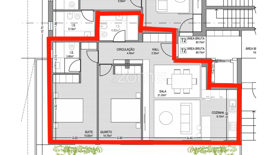 Apartamento T2 para Venda em São Vicente (Braga) Foto 17